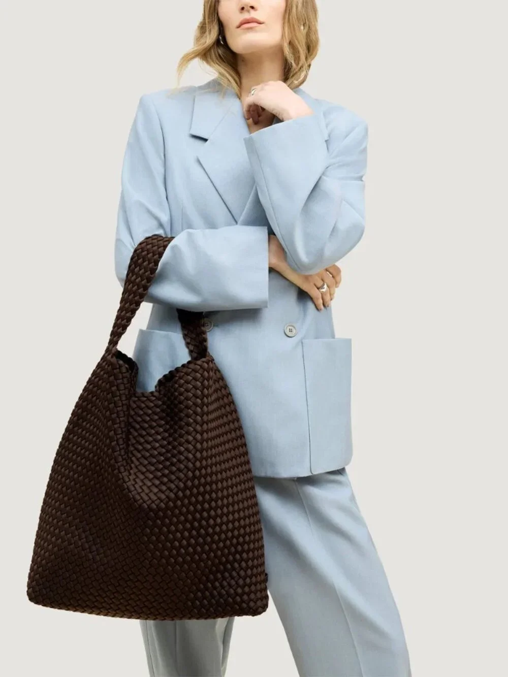 Naghedi Nomad Large Hobo Bag - Chocolate